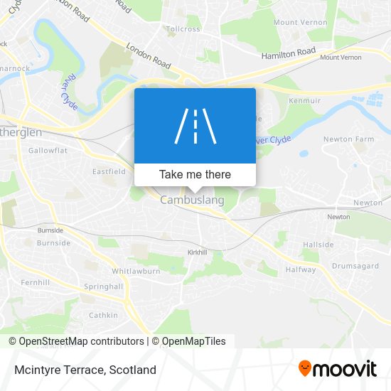 How to get to Mcintyre Terrace in Cambuslang by Train, Bus or Light rail?