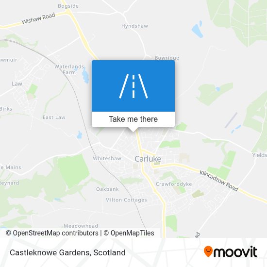 How to get to Castleknowe Gardens, Carluke by Bus or Train?