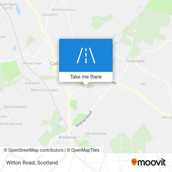 How to get to Wilton Road in Carluke by Bus or Train?