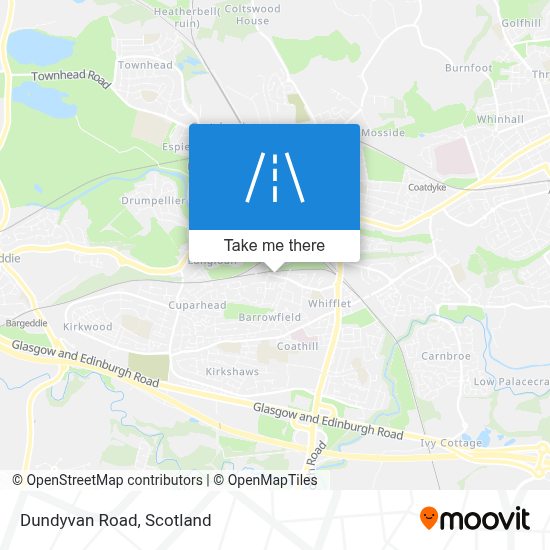 How to get to Dundyvan Road, Coatbridge by bus or train?
