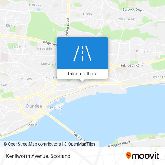 How to get to Kenilworth Avenue in Dundee by Bus or Train?