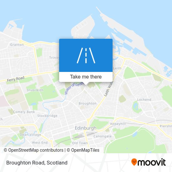 How to get to Broughton Road, Edinburgh by bus or train?