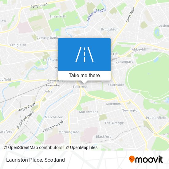 How to get to Lauriston Place, Edinburgh by bus or train?
