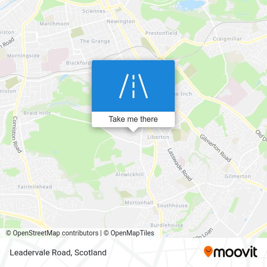 How to get to Leadervale Road in Edinburgh by Bus, Light rail or Train?