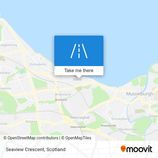 How to get to Seaview Crescent in Edinburgh by Bus or Train?
