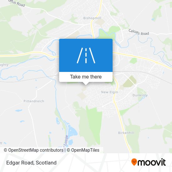 How to get to Edgar Road, Elgin by bus or train?