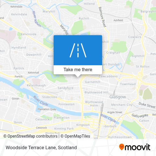 How to get to Woodside Terrace Lane in Glasgow by Bus or Train?
