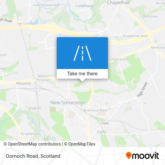 How to get to Dornoch Road, Holytown by bus or train?