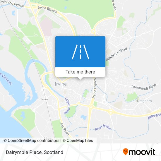 How to get to Dalrymple Place in Irvine by Bus or Train?