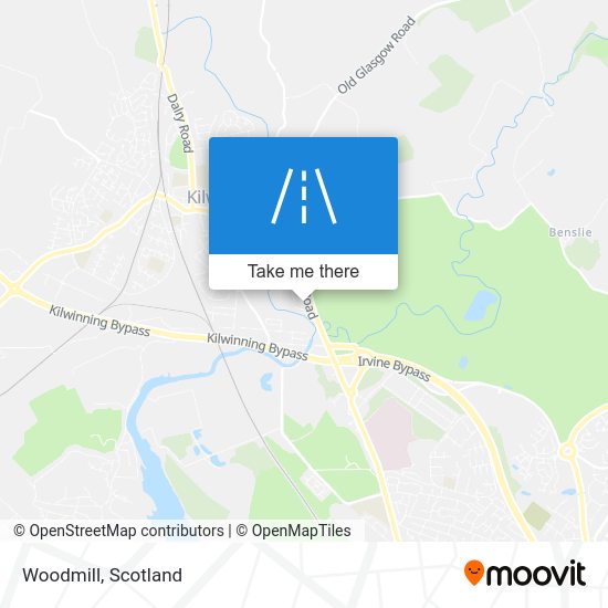 How to get to Woodmill in Kilwinning by Bus or Train?