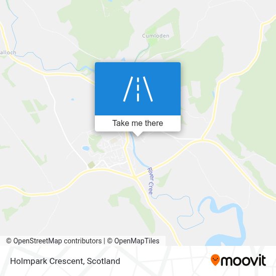 How to get to Holmpark Crescent, Newton Stewart by Bus or Train?