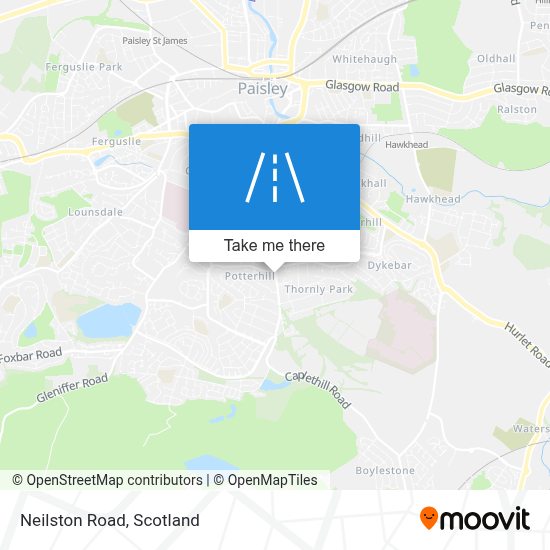 How to get to Neilston Road, Paisley by bus or train?