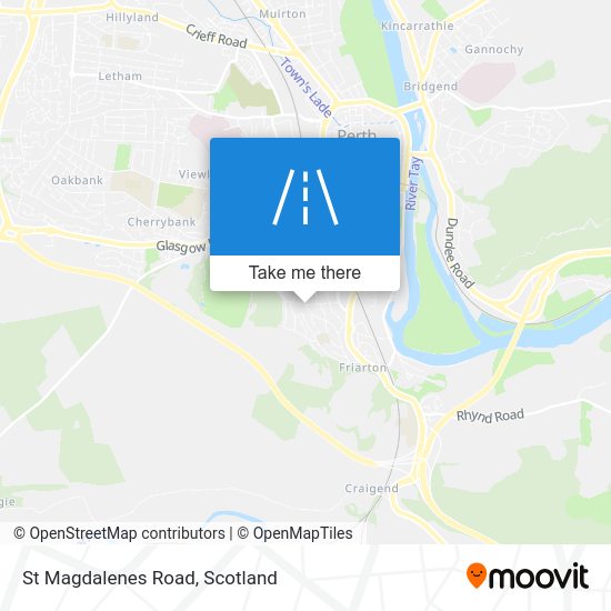 How to get to St Magdalenes Road in Perth by Bus or Train?