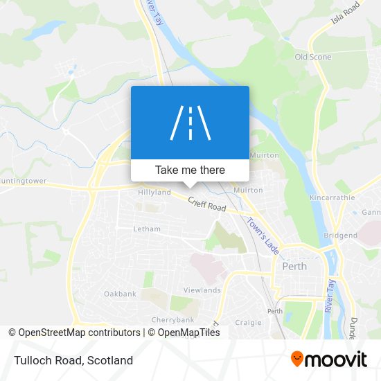 How to get to Tulloch Road in Perth by Bus or Train?