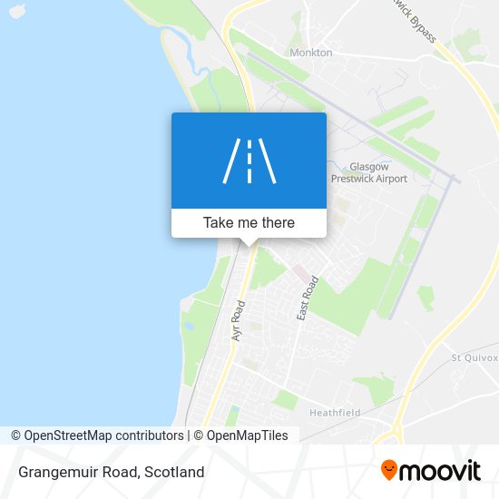 How to get to Grangemuir Road, Prestwick by train or bus?