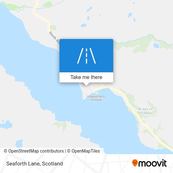 How to get to Seaforth Lane in Ullapool by Bus or Train?