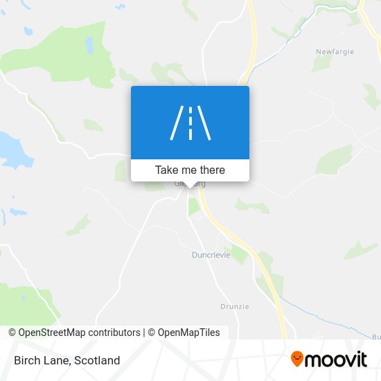 How to get to Birch Lane in Glenfarg by Bus?