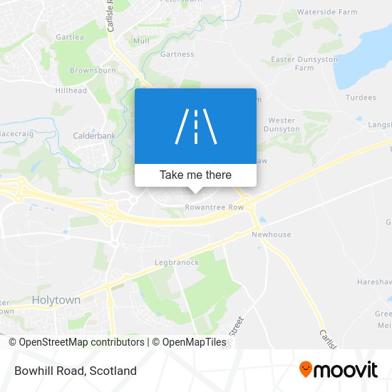 How to get to Bowhill Road in Chapelhall by Bus or Train?
