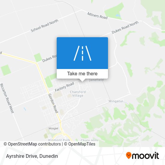 How to get to Ayrshire Drive, Mosgiel by bus?
