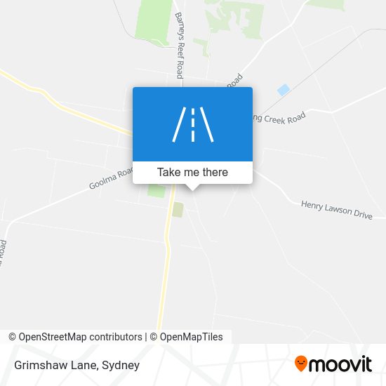 How to get to Grimshaw Lane in Gulgong by Train or Bus?