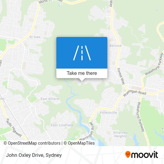 How to get to John Oxley Drive in Davidson by Bus or Train?