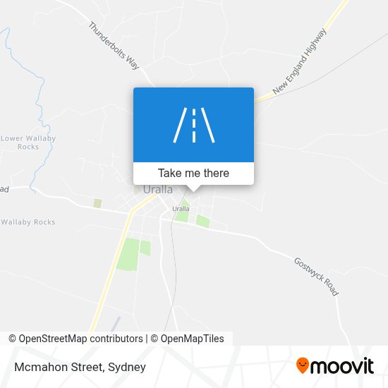 How to get to Mcmahon Street in Uralla (NSW) by Train or Bus?
