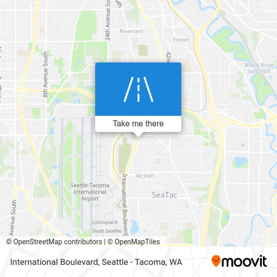 How to get to International Boulevard, Seatac by bus or light rail?