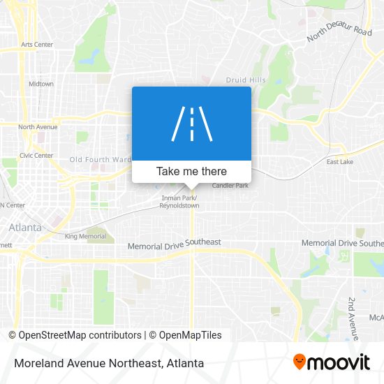 How to get to Moreland Avenue Northeast, Atlanta by Subway or Bus?