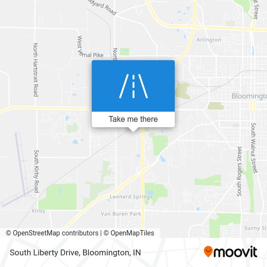 How to get to South Liberty Drive in Bloomington, IN by Bus?