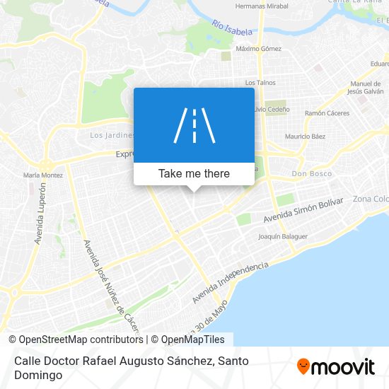 ¿Cómo llegar a Calle Doctor Rafael Augusto Sánchez, Distrito Nacional