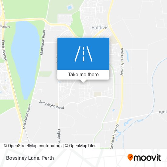 How to get to Bossiney Lane in Baldivis by Bus or Train?