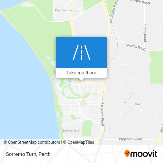 How to get to Sorrento Turn in Secret Harbour by Bus or Train?