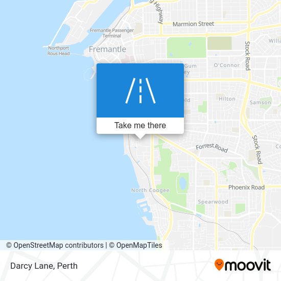 How to get to Darcy Lane, Hamilton Hill by bus or train?