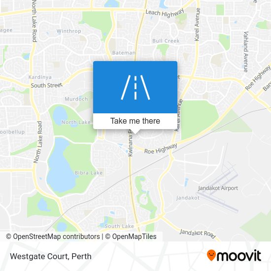 How to get to Westgate Court in Leeming by Bus or Train?