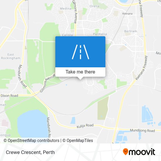 How to get to Crewe Crescent, Wellard by Bus or Train?