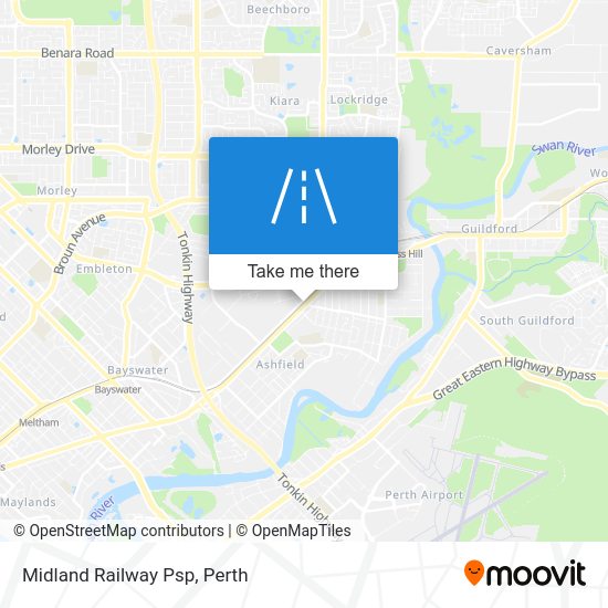 How to get to Midland Railway Psp, Bassendean by bus or train?