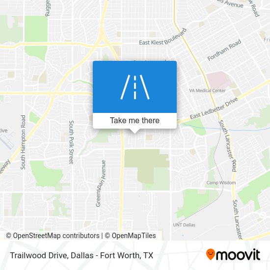 How to get to Trailwood Drive, Dallas by Bus or Light Rail?