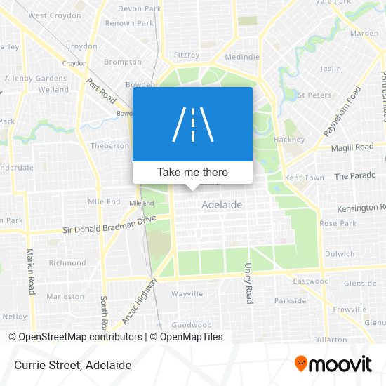 How to get to Currie Street, Adelaide by bus or train?