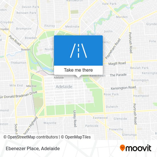 How to get to Ebenezer Place, Adelaide by bus, train or light rail?
