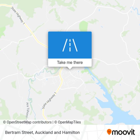 How to get to Bertram Street in Auckland and Hamilton by Bus?