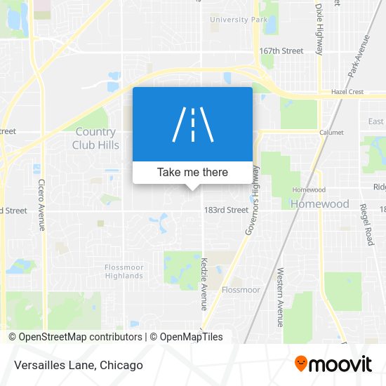 ¿Cómo llegar a Versailles Lane, Hazel Crest en autobús o tren?