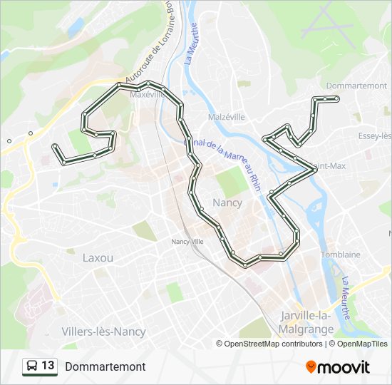 Les Défis De La Carte Metro Ligne 13 13 Itinéraire Horaires, Arrêts & Plan Dommartemont (mis à jour)