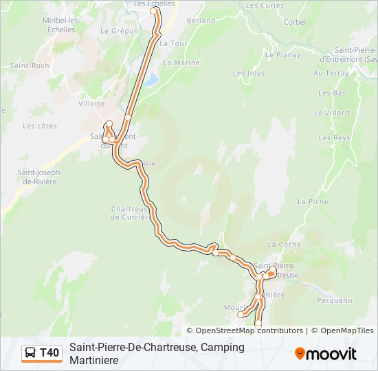 t40 Route Schedules, Stops & Maps SaintPierreDeChartreuse