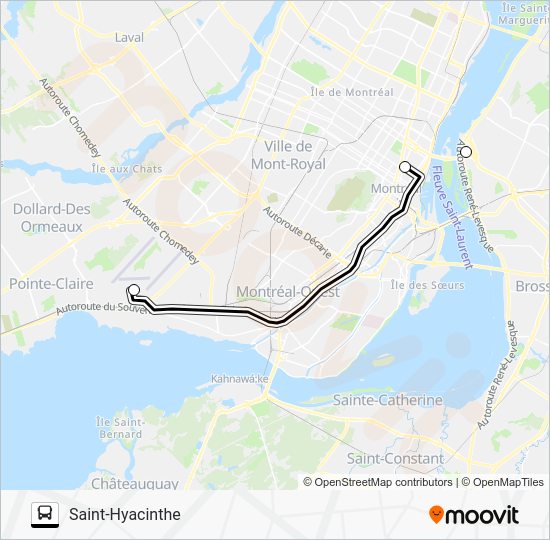 Saint Hyacinthe Montreal Distance at David Wheeler blog