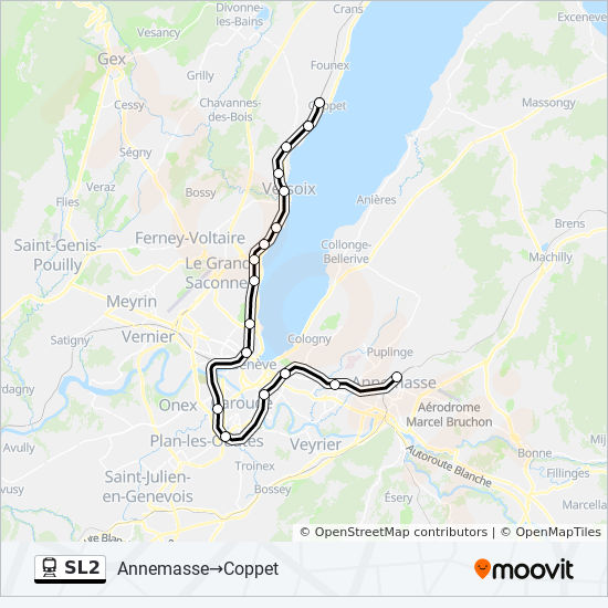 sl2 Route Schedules, Stops & Maps GenèveEauxVives‎→Genève (Updated)