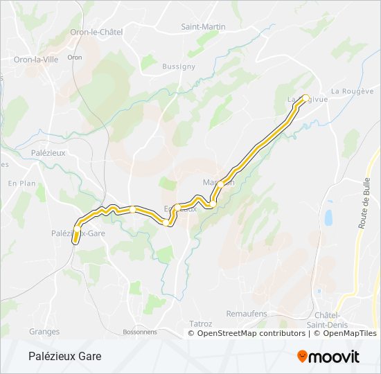 385 Bus Route Map 385 Route: Schedules, Stops & Maps - Palézieux Gare (Updated)