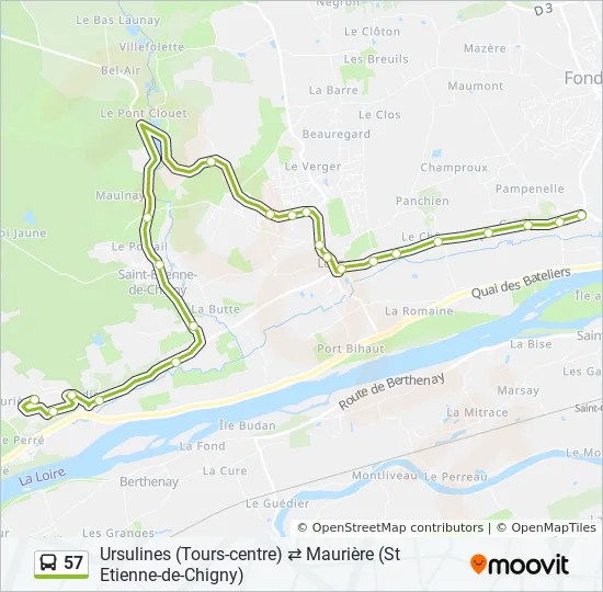 57 Ride On Bus Schedule