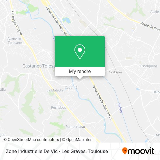 Comment aller à Zone Industrielle De Vic Les Graves à