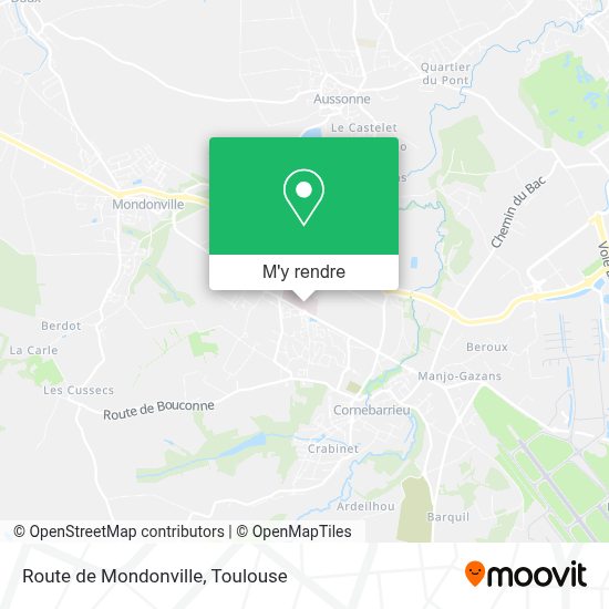 Comment aller à Route de Mondonville à Cornebarrieu en Bus, Métro ou