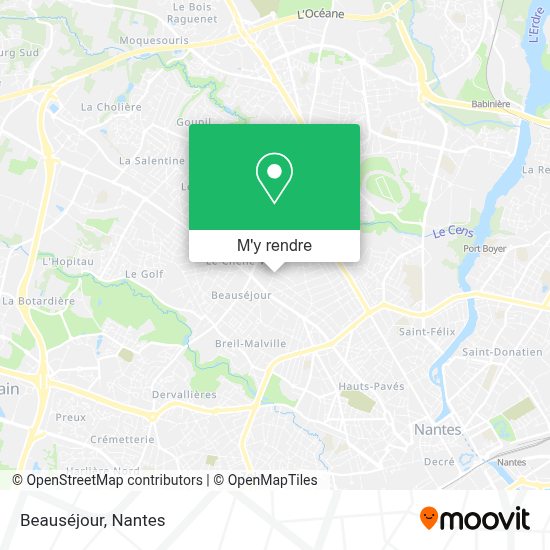 Comment aller à Beauséjour à Nantes en bus ou tram